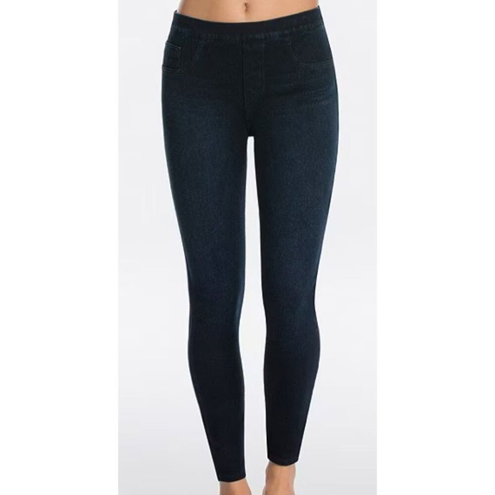 Spanx Jean-ish Black Leggings Size Medium
